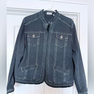 Chico's Dark denim Jean Jacket
